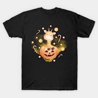 Halloween for Kids Candy Pumpkin Dinosaur Skull Spider Cute Cat Spooky Season Party Halloween For Babies T-Shirt